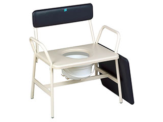 Bariatric Commode with Fixed Arms & Legs