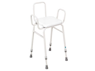 Perching Stool with Arms & Backrest
