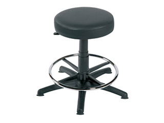 Gas-lift Stool with Foot Ring and 5 Glides