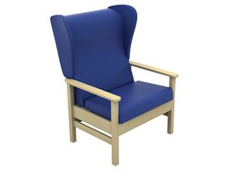 High-Back Bariatric Arm Chair with Wings