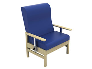 High-Back Bariatric Arm Chair with Drop Arms