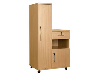 Bedside Cabinet Combination with Locks - Right Hand Side (Laminate Faced MDF)