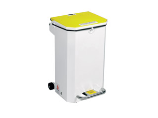 70 Litre Clinical Bin with Yellow Lid - Waste for incineration