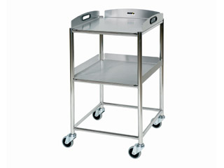 Surgical Trolley - 2 Stainless Steel Trays - Length 460mm
