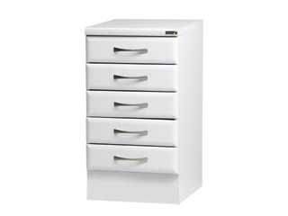 500mm 5 Drawer Pack (without locks) - White Gloss