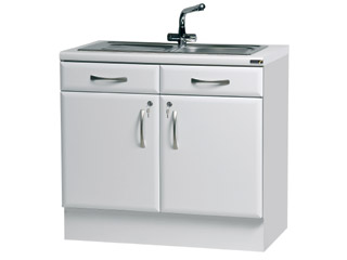 1000mm Sink Unit (excluding sink/taps) - White