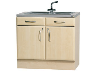 1000mm Sink Unit (excluding sink/taps) - Maple