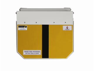 50 Litre Clinical Bin with Yellow & Black Lid - Offensive/Hygiene waste