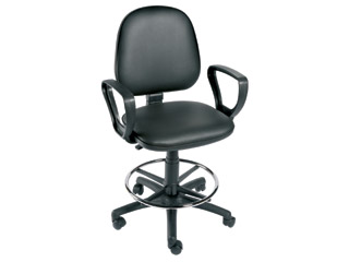 Gas-lift Chair with foot ring and arms