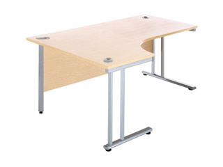 J Shaped Consultancy Desk 1400mm Wide - Right Handed