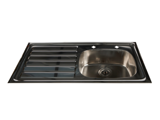 HTM64 Inset Stainless Steel Sink - Left Hand Drainer