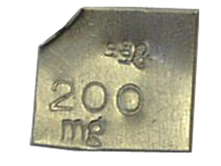 Flat Aluminium Weight  200mg