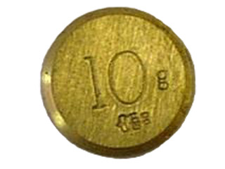 Brass Disc Weight  10g