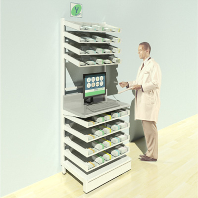 FY-004T Full Height Pharmacy Shelving 