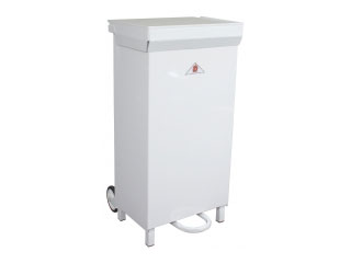 Fire Retardant Bodied Sack Holder - 60 Litre with White Body & Lid