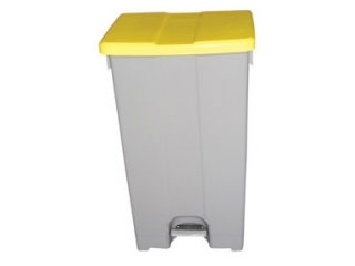 Plastic Sack Holder 96 Litre with Grey Body & Yellow Lid
